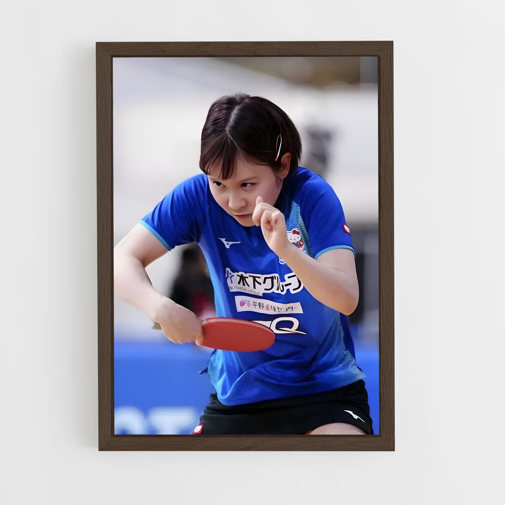 Poster Ping Pong Queen – affiche Tennis de table (vue 5)